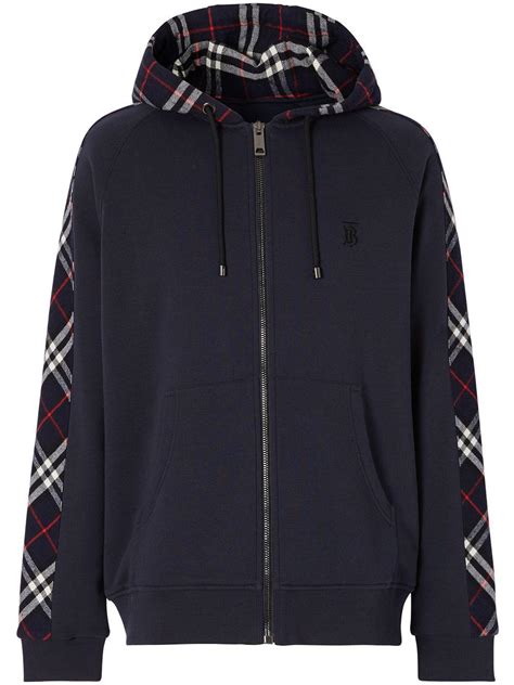 burberry hoody mens|burberry vintage check zipped hoodie.